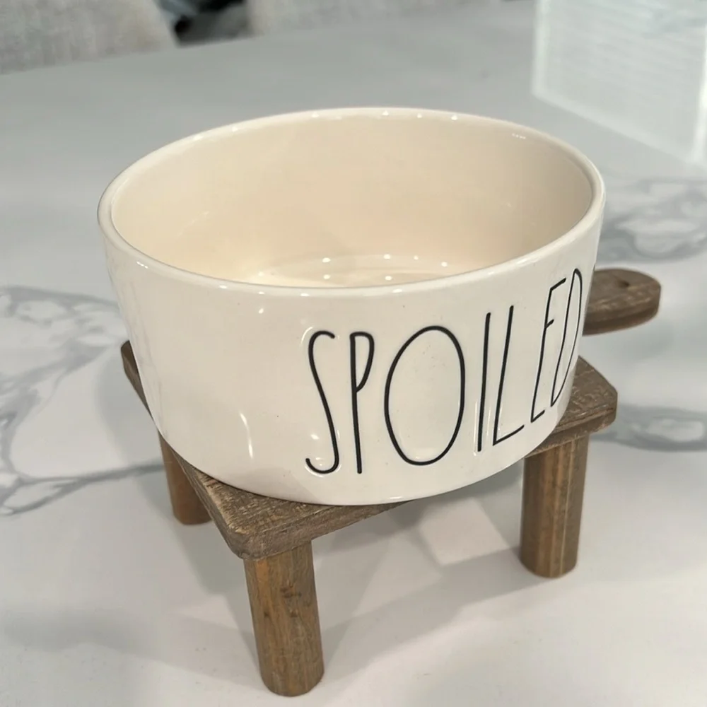 Cute. Rae Dunn SPOILED🐾 BOWL..